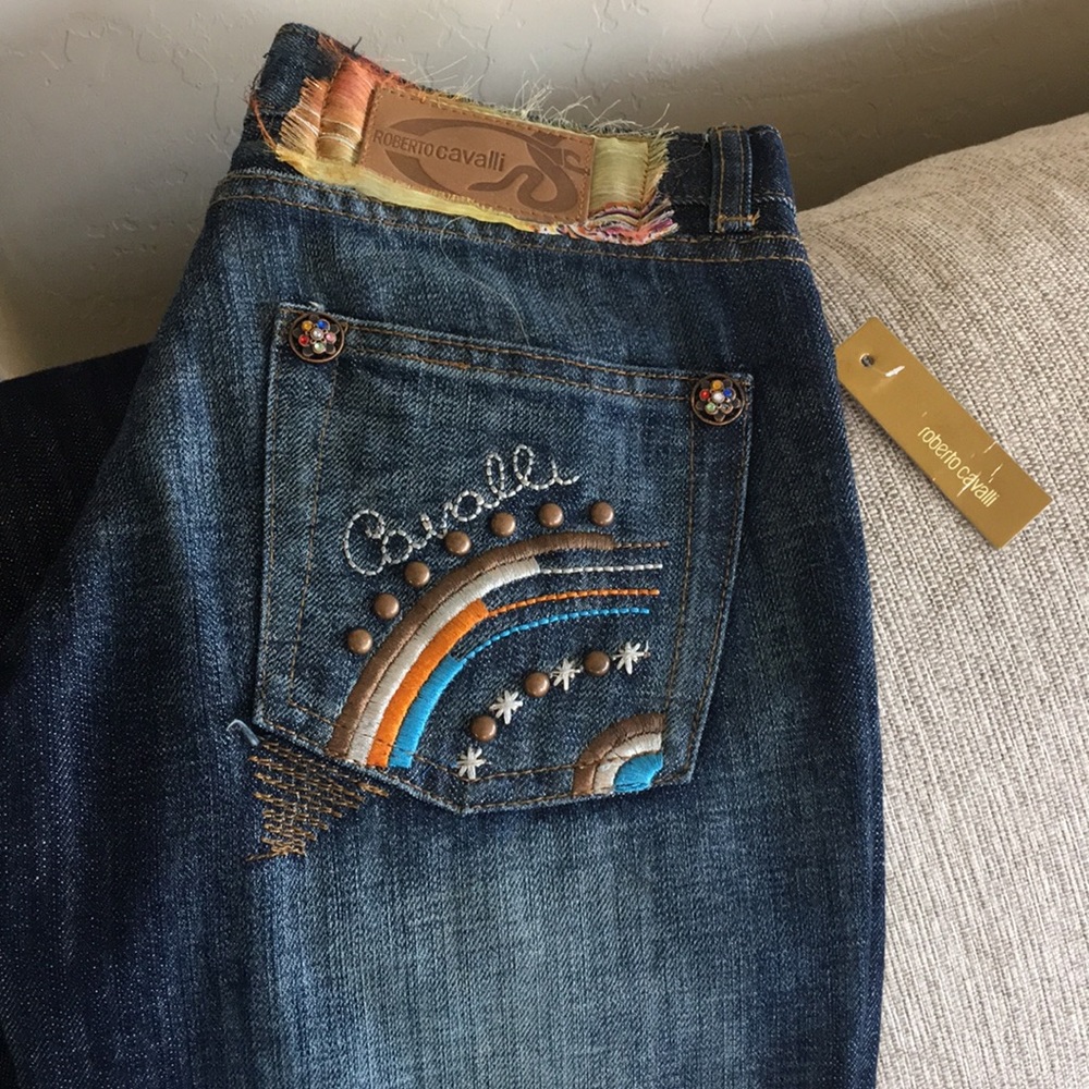 Roberto Cavalli NWT Jeans w/ embroidery
